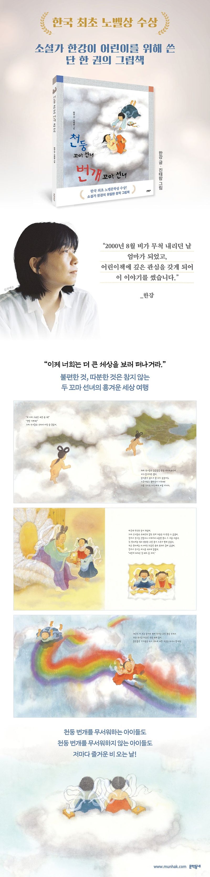 The Little Thunder Fairy and the Little Lightning Fairy by 한강(Han Kang) Original Korean Edition
