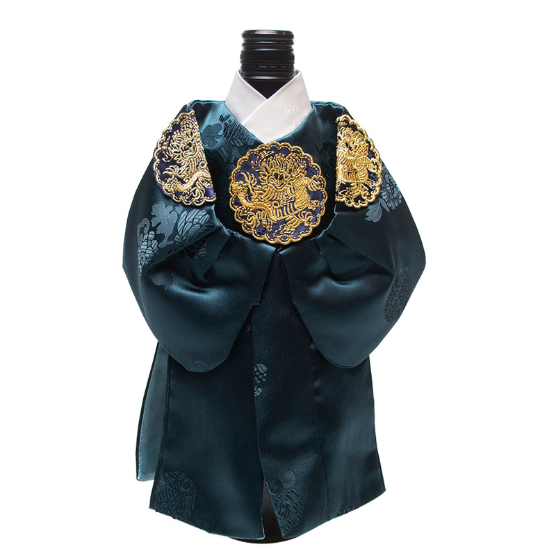 Korean Traditional King Hanbok Wine Bottle Cover