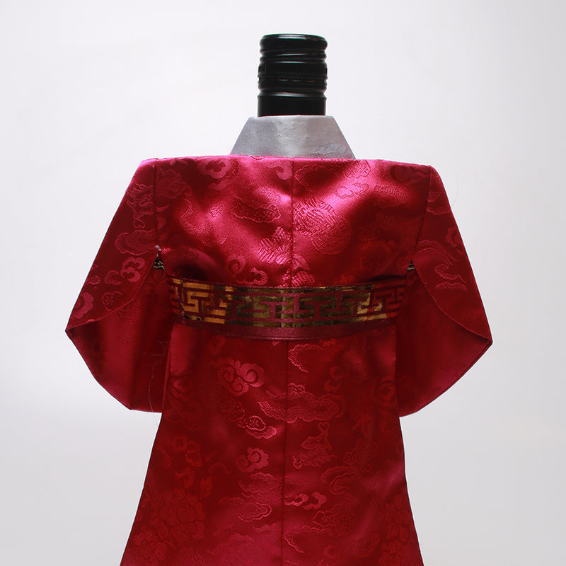 Korean Traditional King Hanbok Wine Bottle Cover