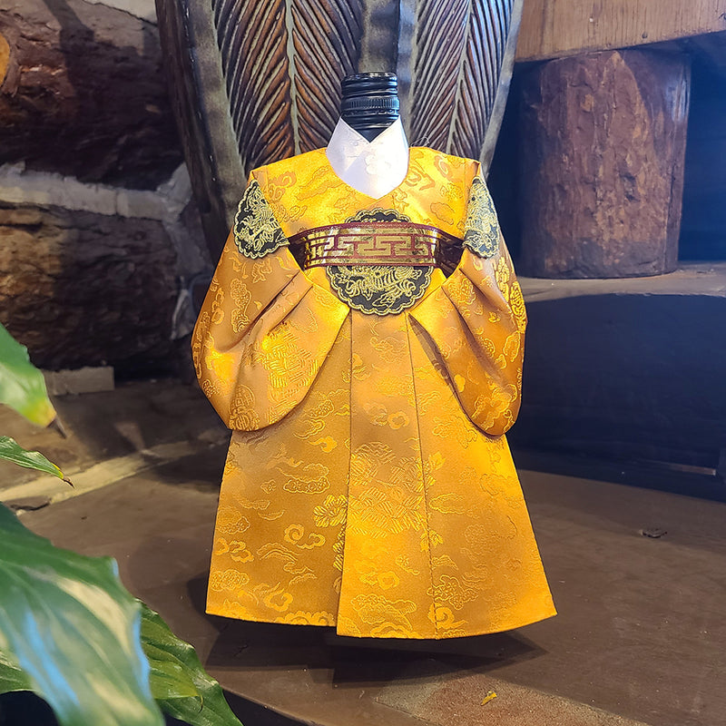 Korean Traditional King Hanbok Wine Bottle Cover