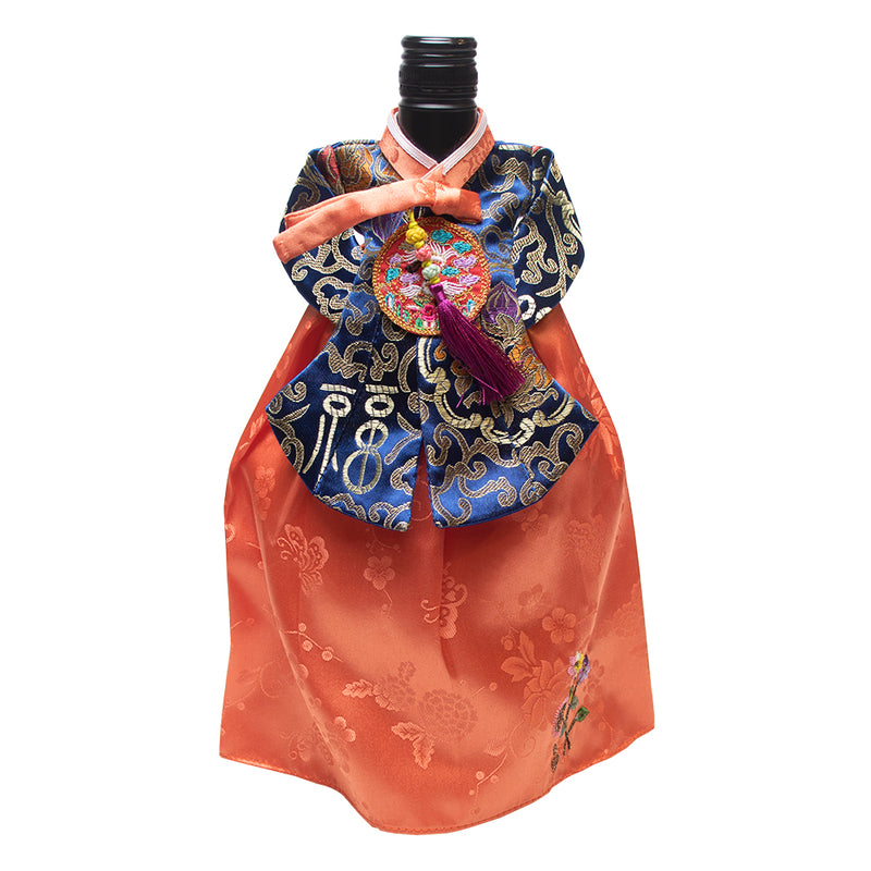 Korean Traditional Queen Hanbok Wine Bottle Cover